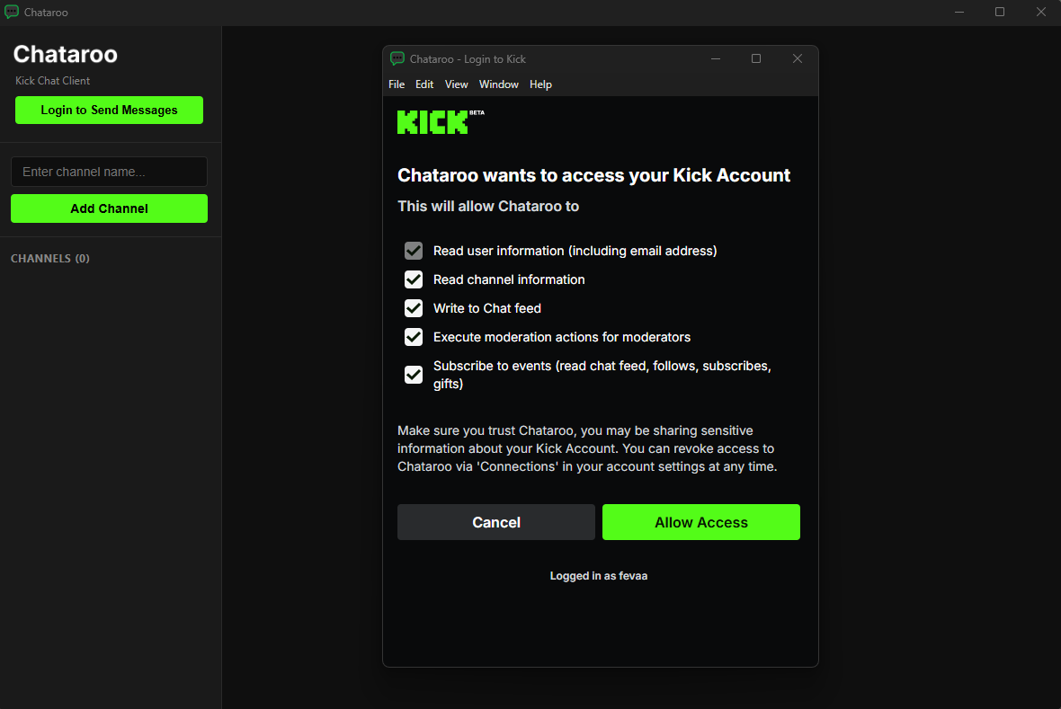 Screenshot 2: Settings Panel