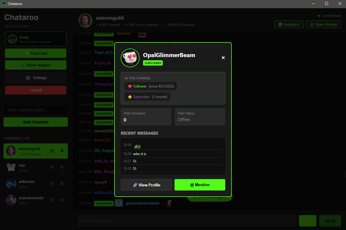 Screenshot 6: Pop-out Chat